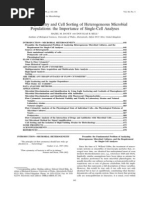 Flow Cytometry and Cell Sorting of Heterogeneous Microbial