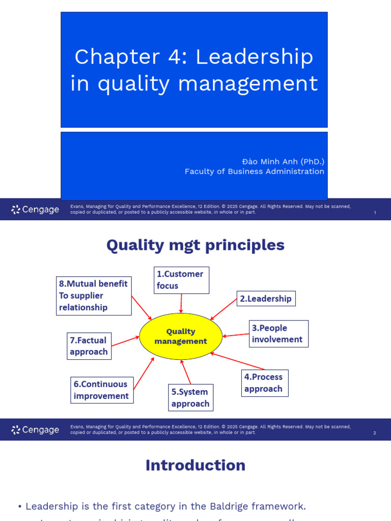 Quality Management Leadership Insights | PDF | Leadership ...