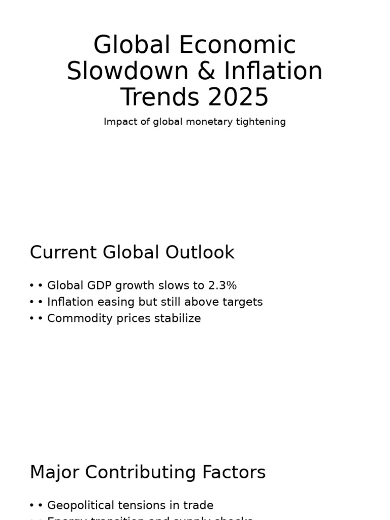 2025 Global Economic Trends & Outlook | PDF
