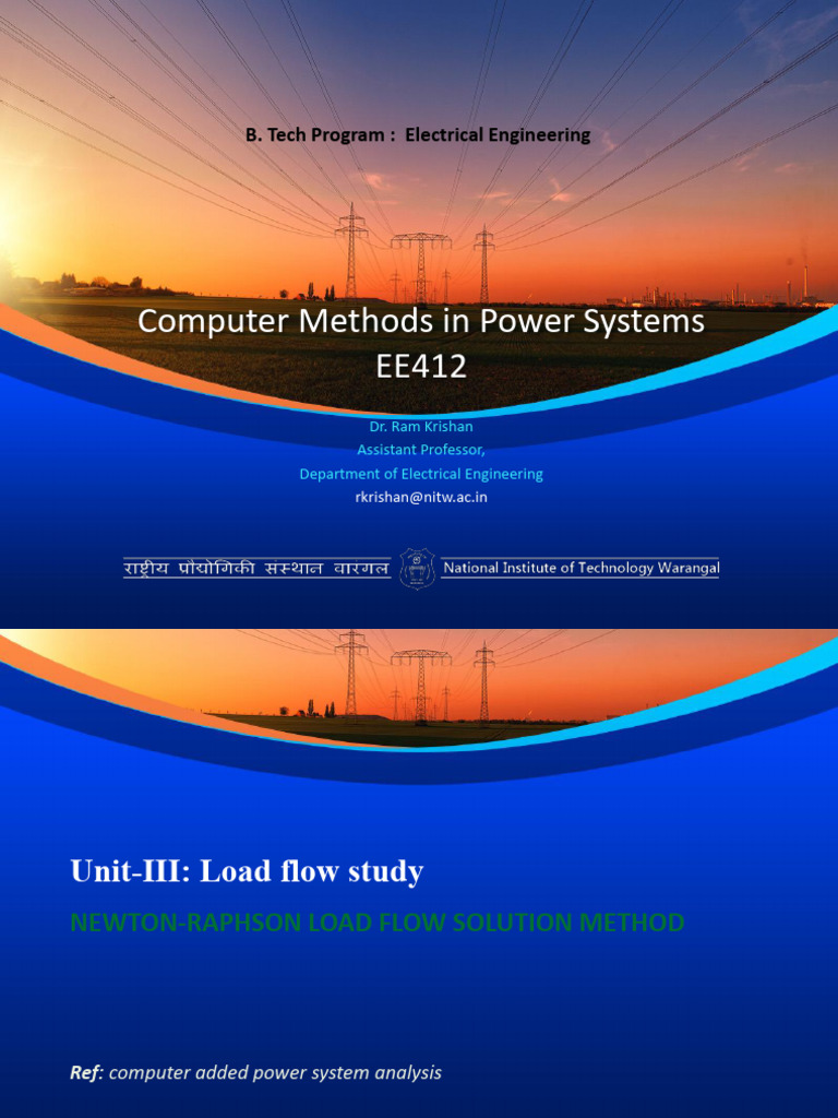 Newton-Raphson Load Flow Method | PDF | Ac Power | Mathematical Analysis