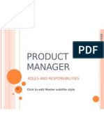 Product & Brand Manager