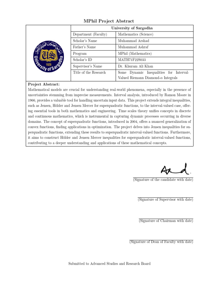 Short Synopsis-MPhil 11 | PDF