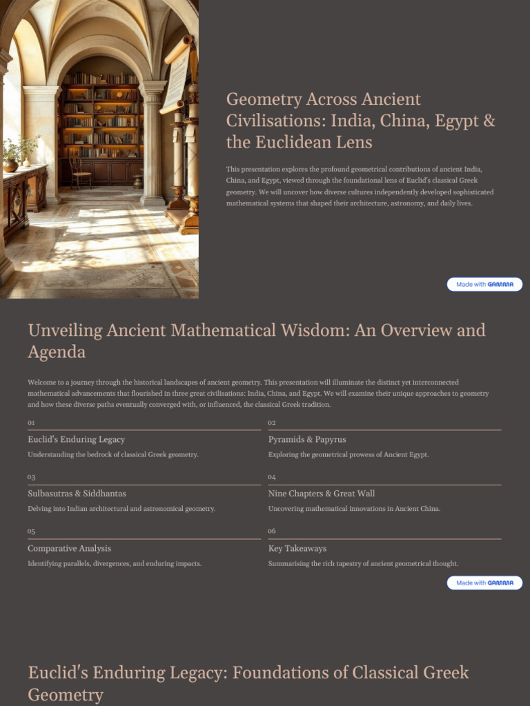 Ancient Geometry: India, China, Egypt | PDF | Geometry | Mathematics