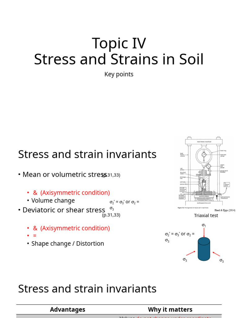 Soil Stress and Strain Analysis Guide | PDF | Stress (Mechanics ...