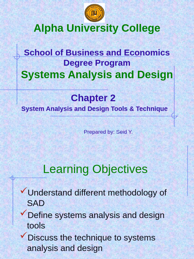 SAD Chapter Two | PDF | Computing | Information Technology