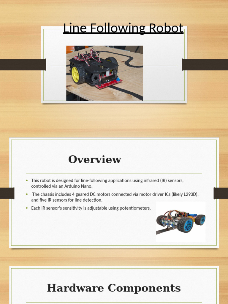 Line Follower Robot Overview | PDF | Capacitor | Power Supply