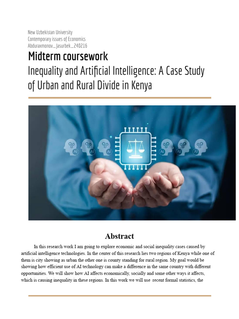 AI and Inequality in Kenya's Regions | PDF | Information And ...