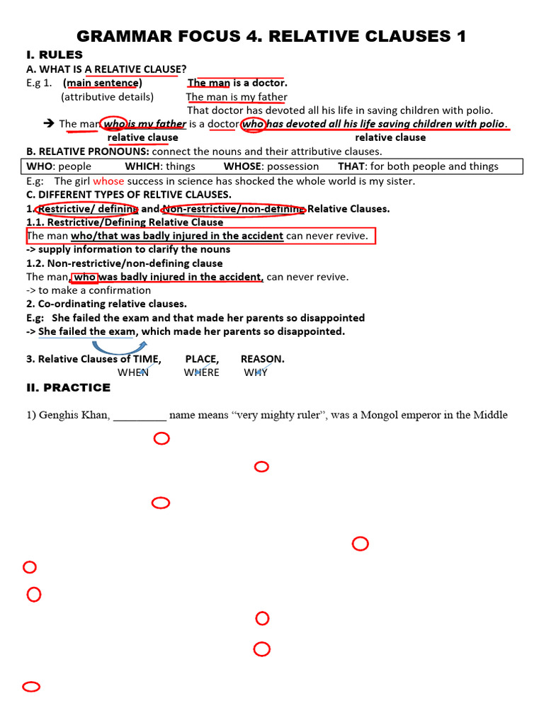 Understanding Relative Clauses in English | PDF | Adjective | Clause
