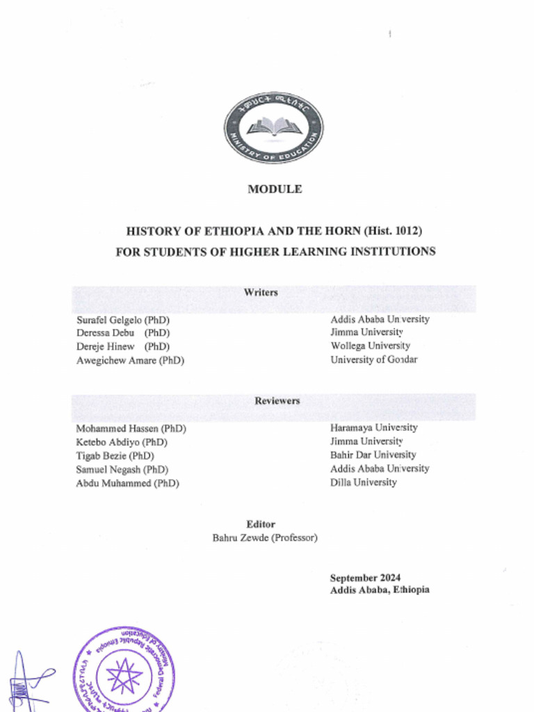Revised History Module 2024-3 | PDF