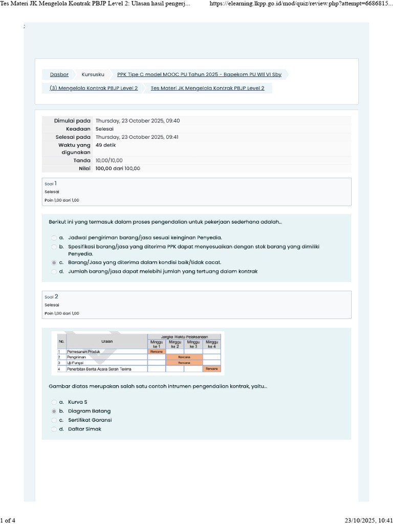 Tes Modul 3 Pelatihan PPK Tipe C | PDF