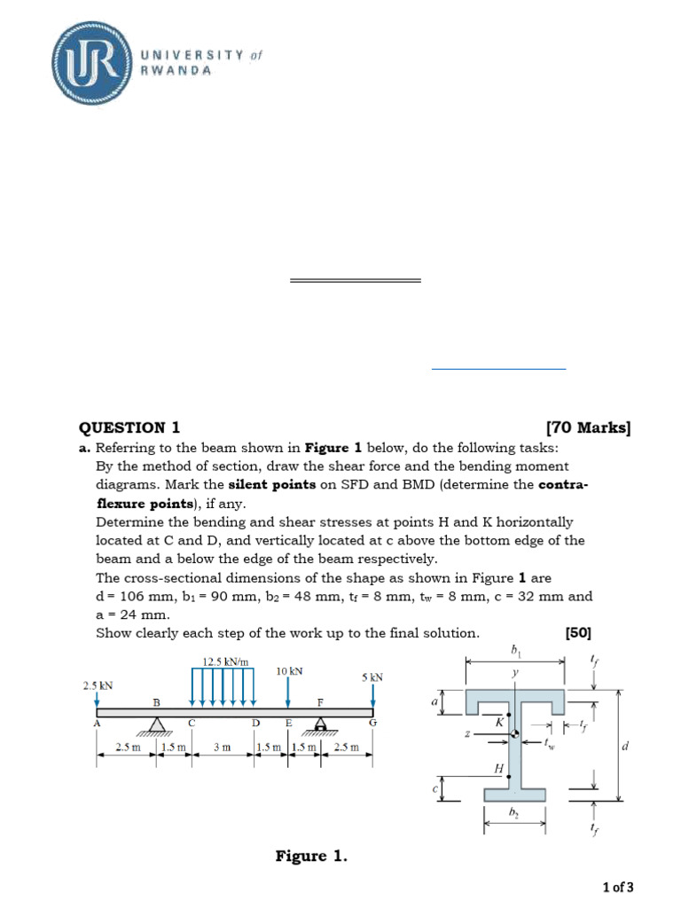 Strength of Materials Assignment 2 | PDF | Bending | Beam (Structure)