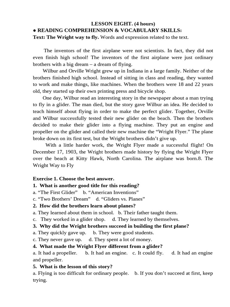 Wright Brothers' Flight Journey | PDF | Wright Brothers | Wright Flyer