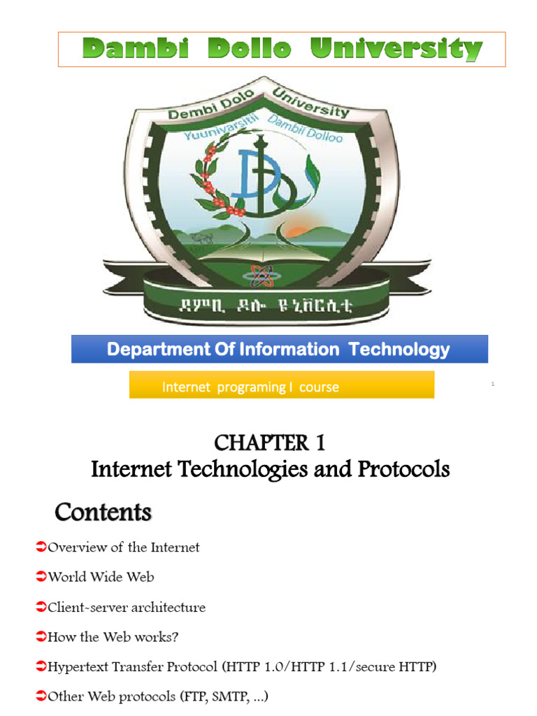 Internet Technologies and Protocols Overview | PDF | World Wide Web ...