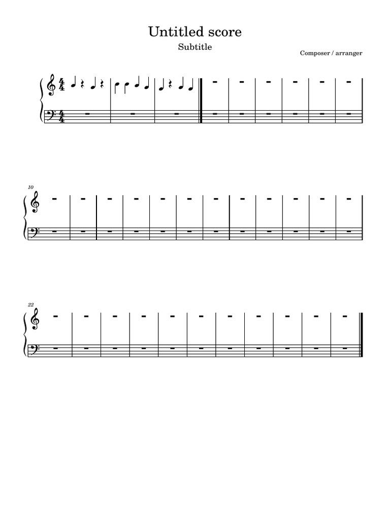 Composer and Arranger Score Overview | PDF