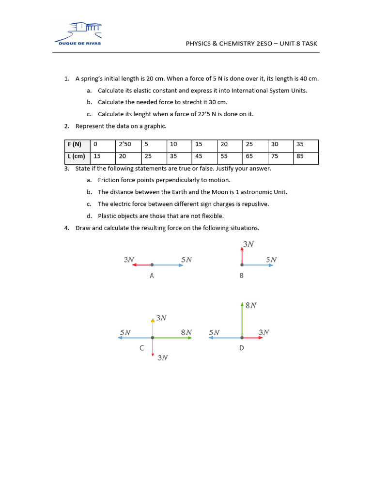 Unit 8 - Dynamics - Task | PDF
