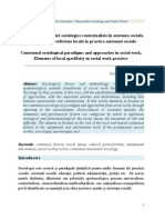 Paradigme Si Abordari Sociologice Contextualiste in Asistenta Sociala / Contextual Sociological Paradigms and Approaches in Social Work, Petru Stefaroi