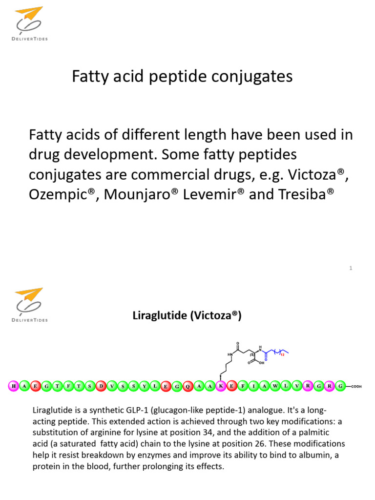 Peptide Drugs As Fatty Acid Conjugates | PDF | Natural Products ...