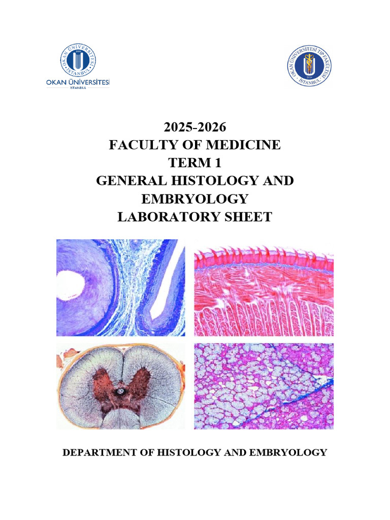 General Histology & Embryology Lab Guide | PDF | Epithelium | Bone