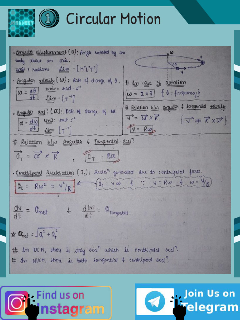 Real-Life Circular Motion Examples | PDF