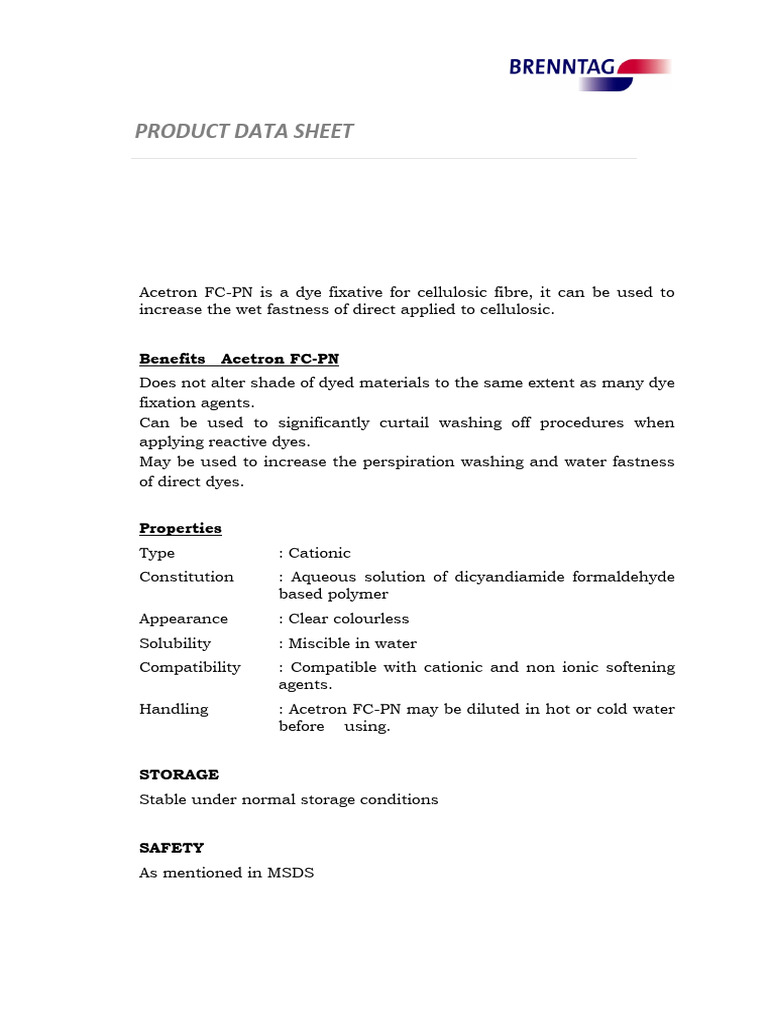 Apg Acetron FC-PN | PDF