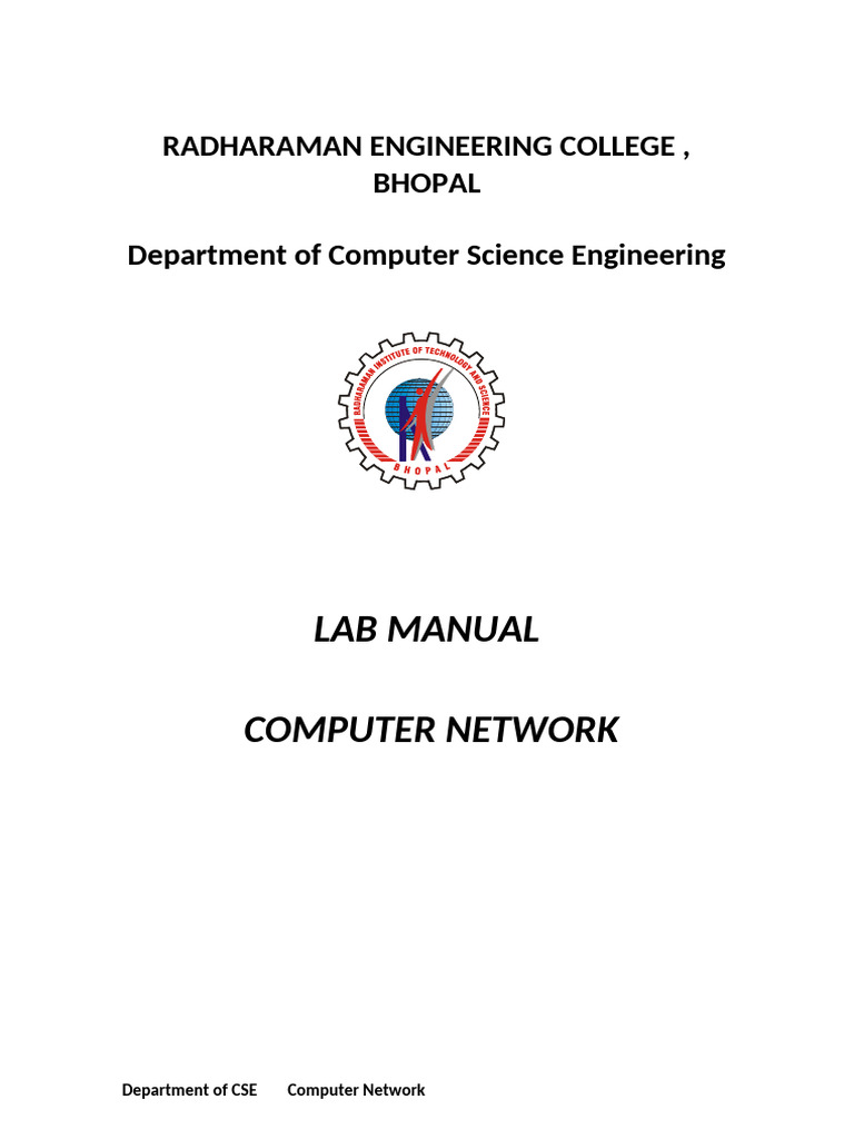 Computer Network Lab Manual Guide | PDF | Computer Network | Network Switch