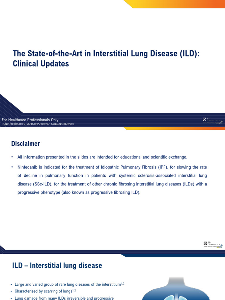 Clinical Updates on Interstitial Lung Disease | PDF | Medicine | Human ...