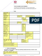 Export Readiness Questionnaire Eb