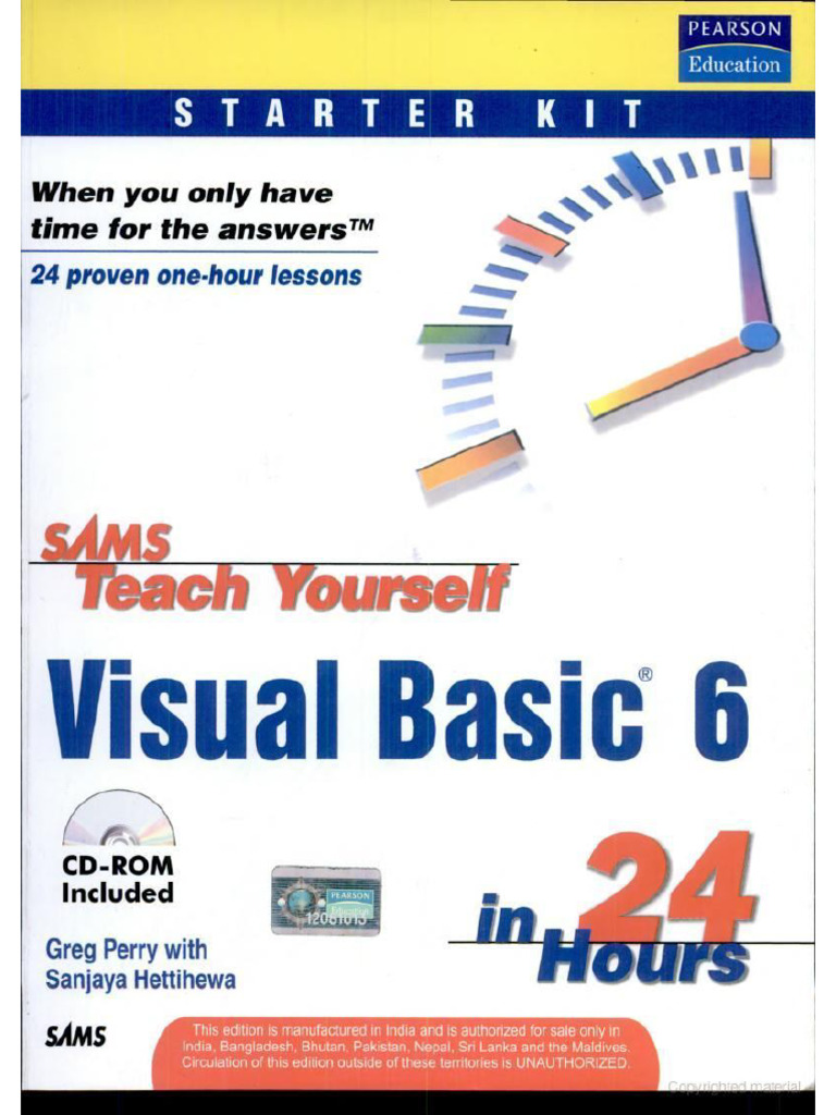 SAMS - Teach Yourself Visual Basic 6 in 24 Hours | PDF