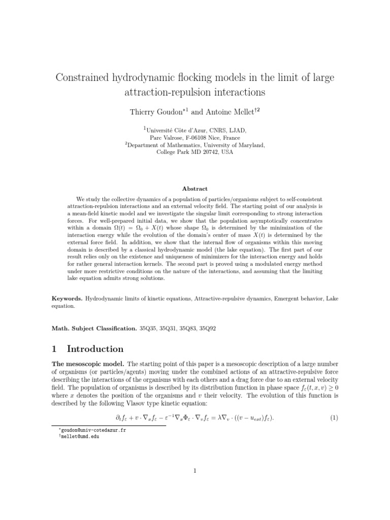 Constrained Hydrodynamic Flocking Models in The Limit of Large ...