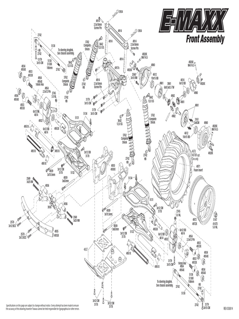 Traxxas E-Maxx Exploded View Guide | PDF