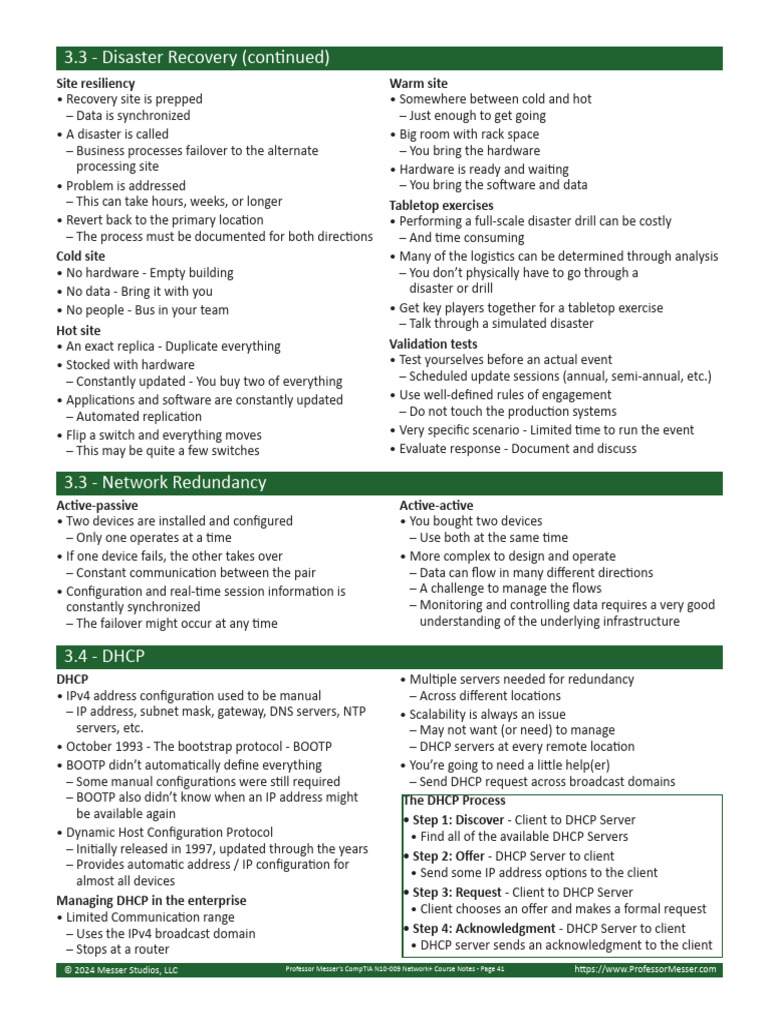 CompTIA N10-009 Network+ Course Notes | PDF | Domain Name System | Ip ...