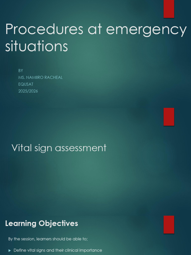 Vital Signs Assessment Procedures | PDF | Heart Rate | Heart