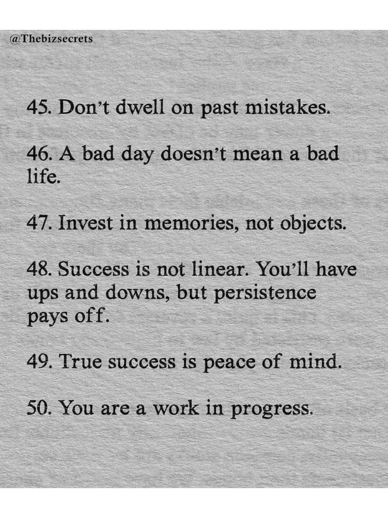 50 Life Lessons | PDF