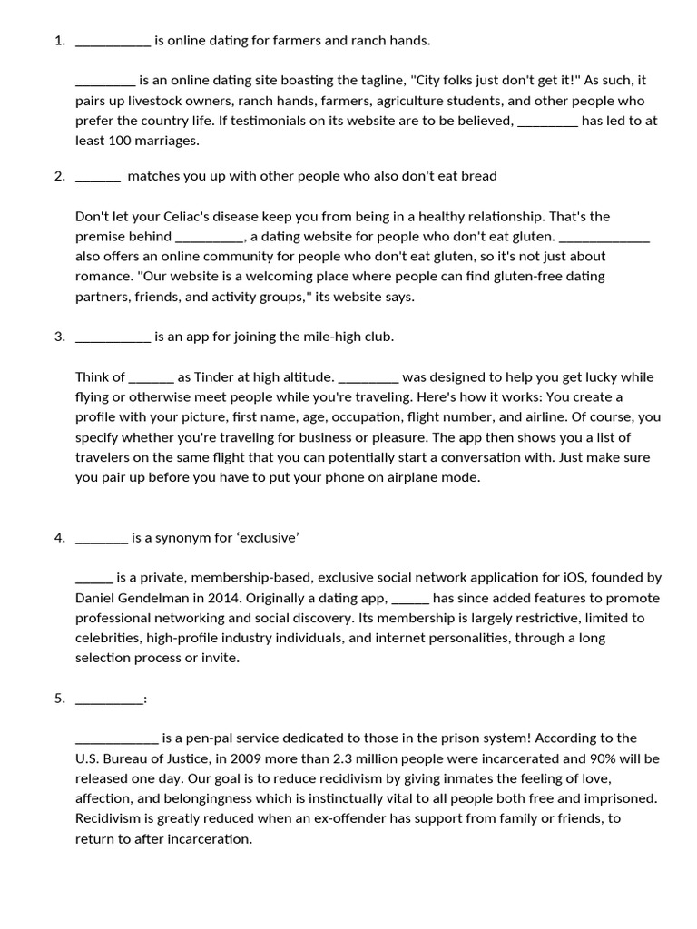 Dating Apps | PDF