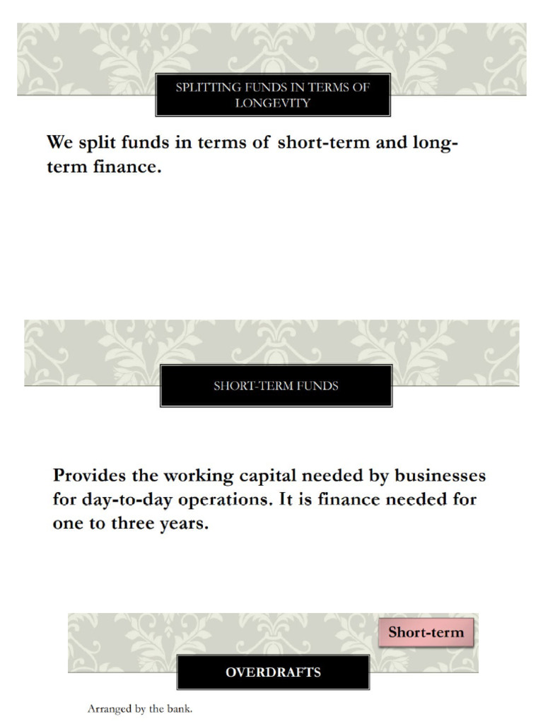 Ch. 5.1. Need and Sources of Business Finance 2 | PDF