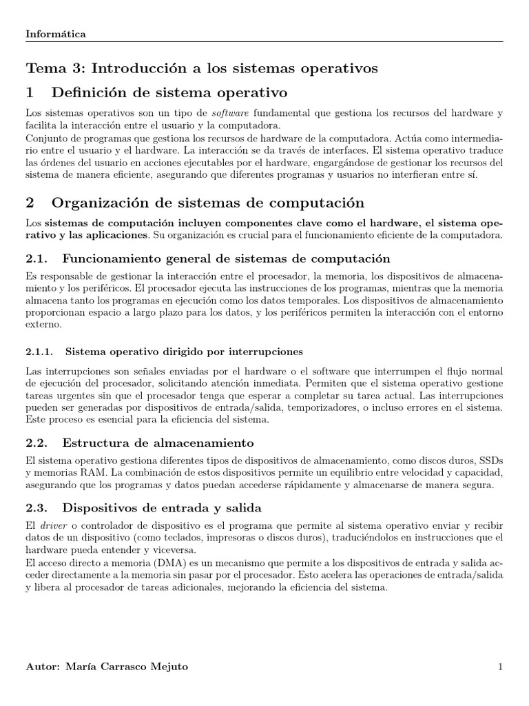 R3 Informática | PDF | Sistema operativo | Hardware de la computadora
