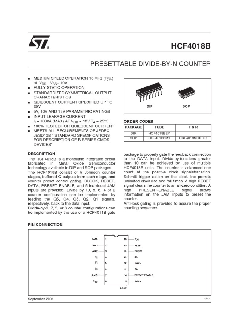 CD4018B | PDF