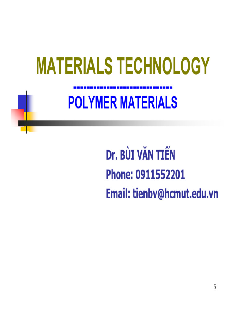 Overview of Polymer Materials and Properties | PDF | Polymers ...