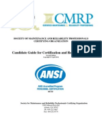 SMRPCO Candidate Guide for Certification Re Certification Feb 14 2012