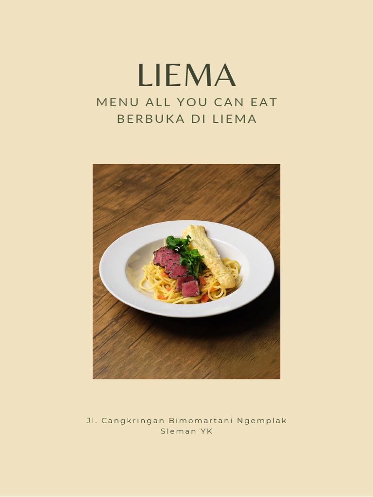 Menu All You Can Eat di Liema | PDF