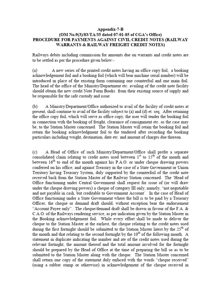 Appendix 7 B | PDF | Cheque | Payments
