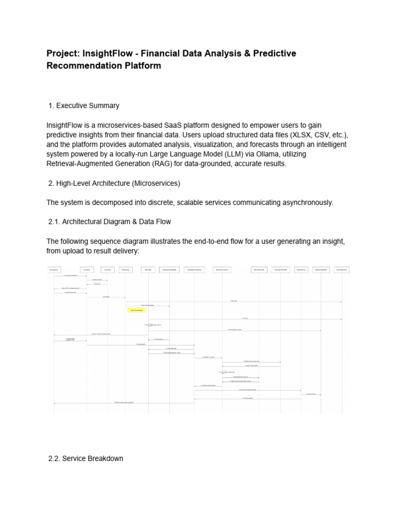 InsightFlow: Predictive Financial Insights | PDF | Cloud Computing ...