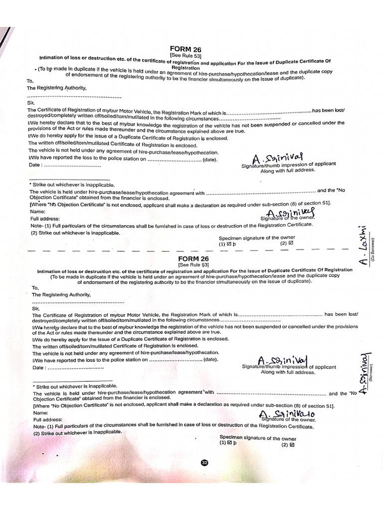 Form 26 | PDF