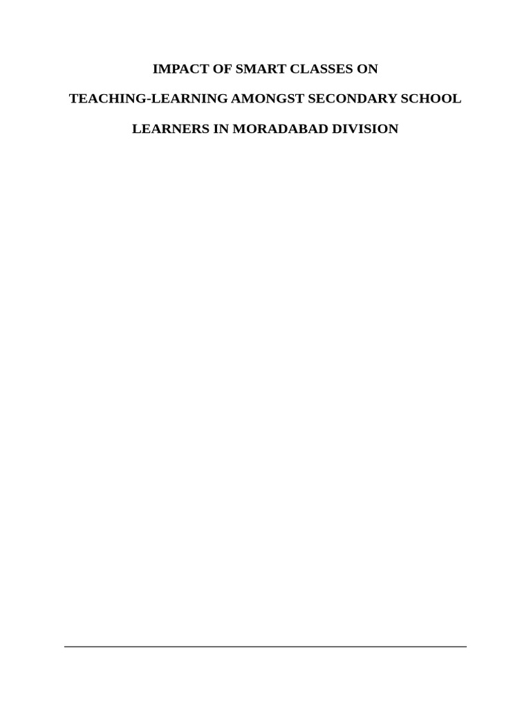 Smart Classrooms: Enhancing Teacher Training | PDF | Educational ...