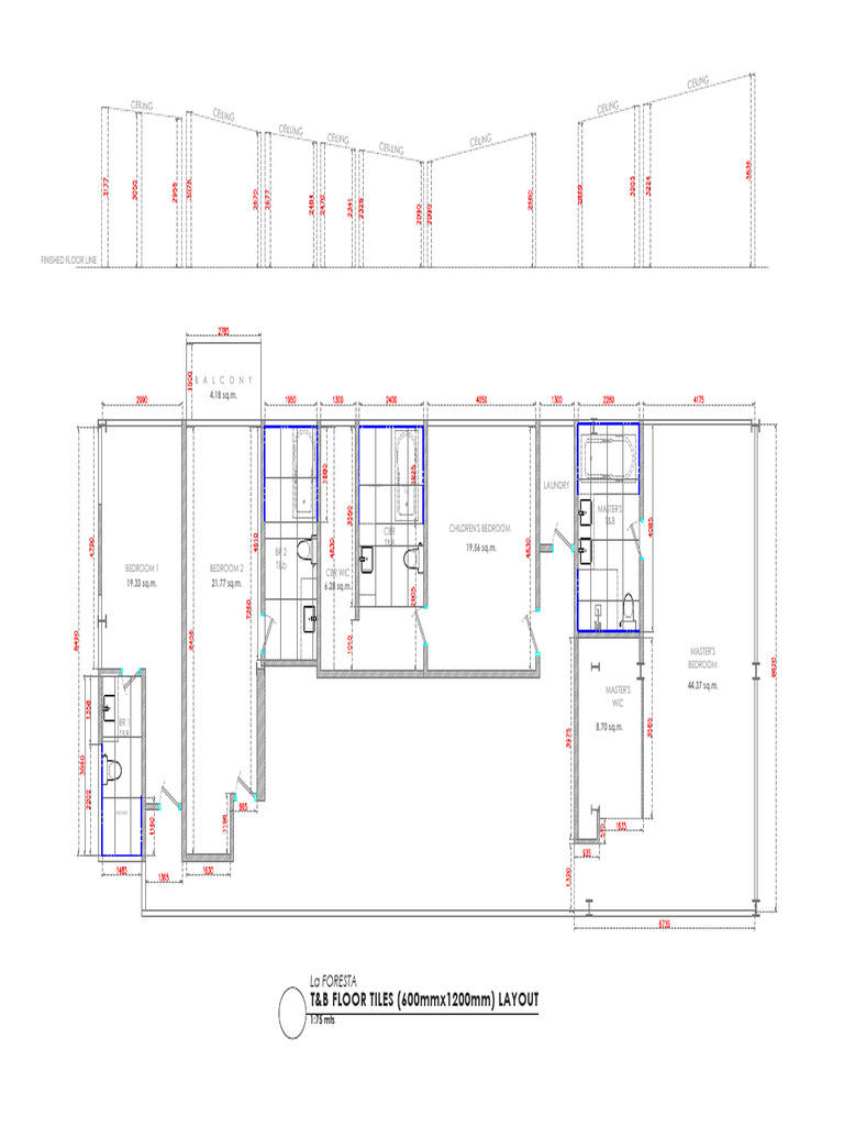 La Foresta (T&B Floor and Wall Tiles Layout-2024-06-18) | PDF | Bathing ...