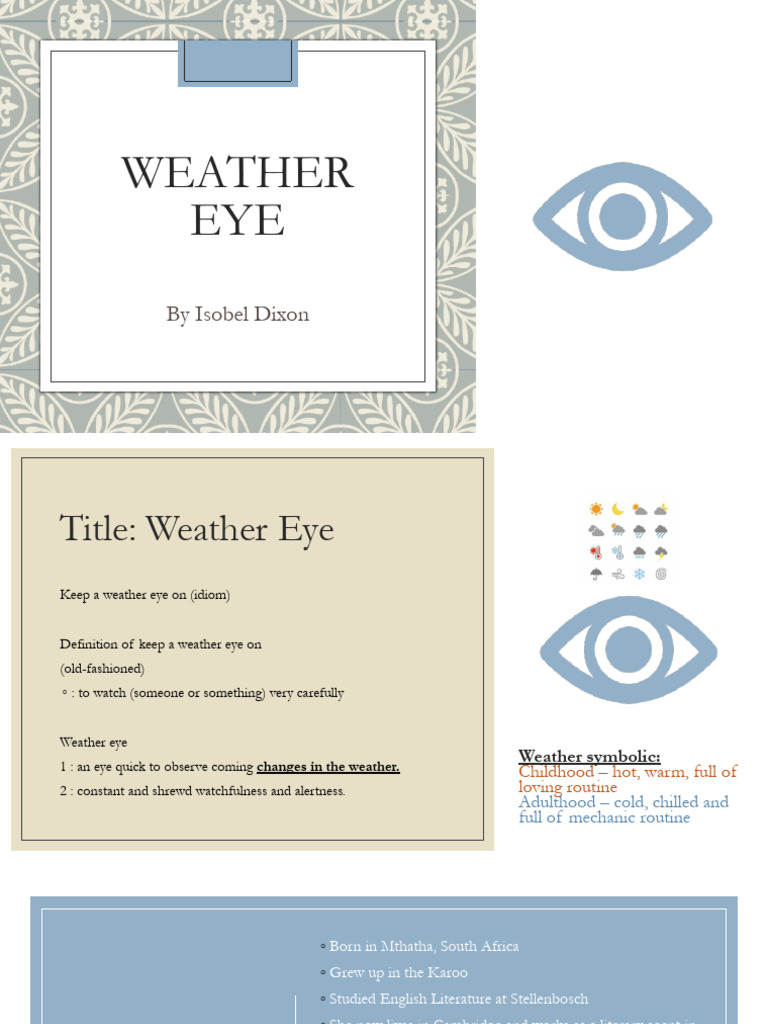 Analyzing Isobel Dixon's 