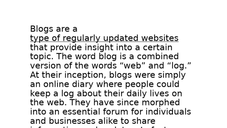 Blog | PDF