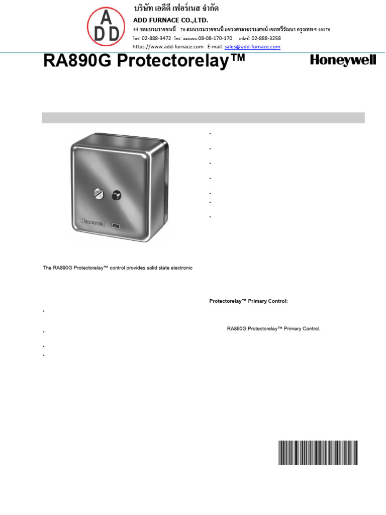 RA890G Protectorelay Installation Guide | PDF | Relay | Electrical Wiring