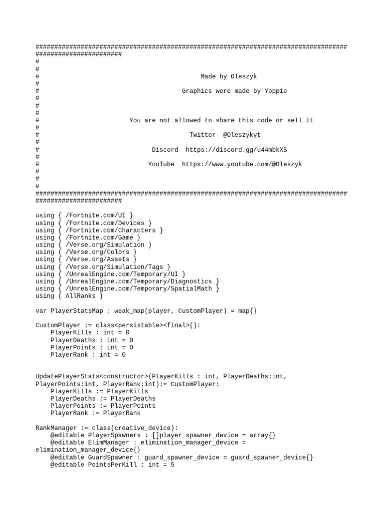 Fortnite Player Stats Management Code | PDF | Computer Programming ...