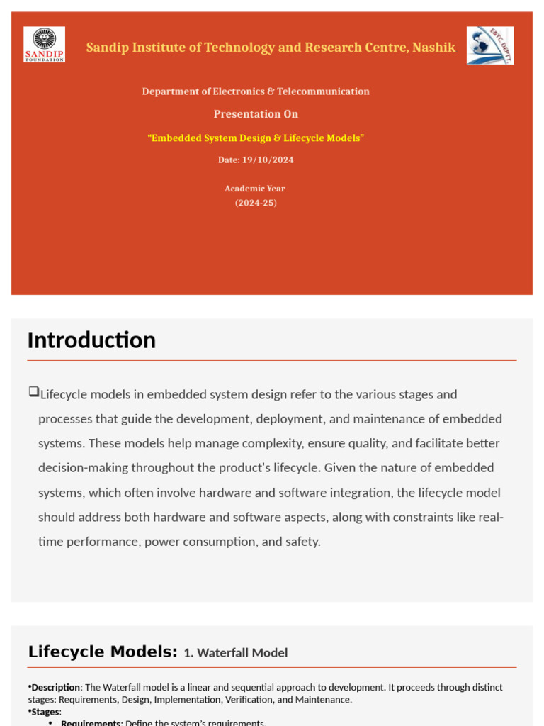 Embedded System Design Lifecycle Models | PDF | Software Testing ...